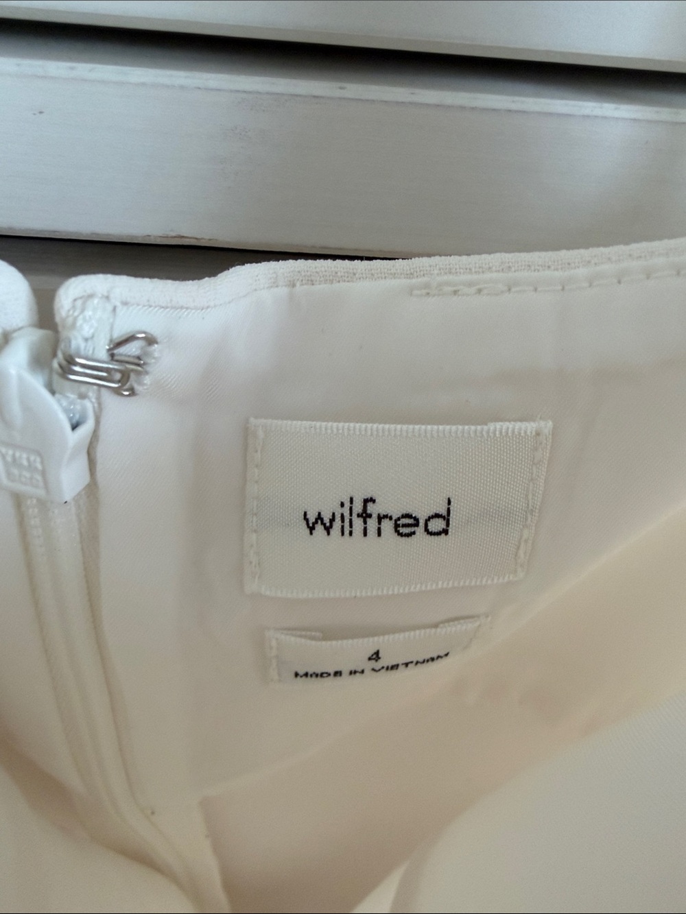 Aritzia Foxley Dress Crepette Japanese crepe strappy mini dress in birch - Picture 6 of 6